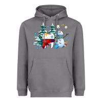 Storm dental christmas teeth and winter with snowman Heavyweight Hoodie - AdoDesignShop