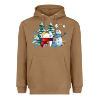 Toasted Coconut dental christmas teeth and winter with snowman Heavyweight Hoodie - AdoDesignShop