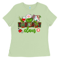 Matcha therapy claus Ladies Tee - CowGirlArtShop