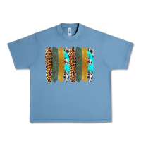 Pebble Blue western brushstrokes Urban Heavy Tee - OliviaCreatesArt