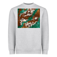 Heather Grey brown cowhide glitter Heavyweight Sweatshirt - BarkalooDesign