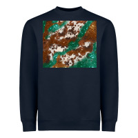 Navy brown cowhide glitter Heavyweight Sweatshirt - BarkalooDesign