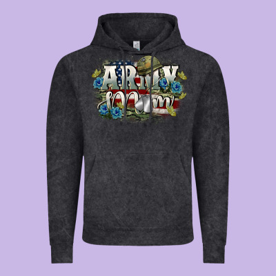 Army Mom Mother's Day Vintage Hoodie Designed By Fadigitalartstudio