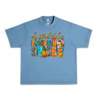 Pebble Blue My blood type is pumpkin spice Urban Heavy Tee - RanaPortraitStore