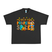 Pigment Black My blood type is pumpkin spice Urban Heavy Tee - RanaPortraitStore