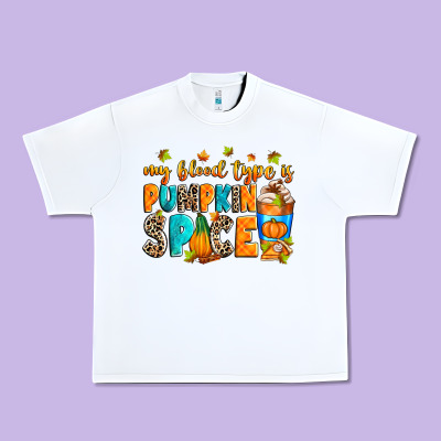 My Blood Type Is Pumpkin Spice Urban Heavy Tee Designed By Ranaportraitstore