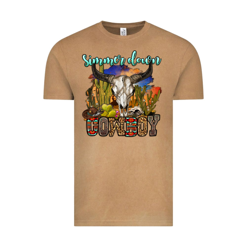 Simmer Down Cowboy Vintage Tee by OliviaCreatesArt | Teevron