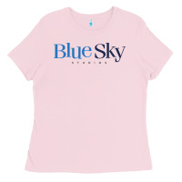 Bubblegum Pink blue sky studios Ladies Tee - maiPhamDesign