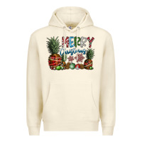 Sandshell Merry Christmas Premium Hoodie - CowhideDigitalArt