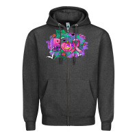 Charcoal Heather halloween boo with cancer ribbon Zipper Hoodie - AdoDesignShop