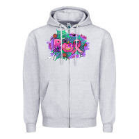 Heather Grey halloween boo with cancer ribbon Zipper Hoodie - AdoDesignShop