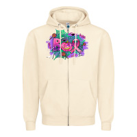 Sandshell halloween boo with cancer ribbon Zipper Hoodie - AdoDesignShop