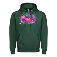 Sports Green halloween boo with cancer ribbon Zipper Hoodie - AdoDesignShop
