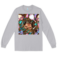 Moon Dust hairdresser messy bun hand mirror and scissors with leopard and tiger  Long Sleeve Tee - BundleAndBundleShop