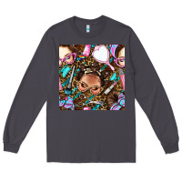 Hairdresser Messy Bun Hand Mirror And Scissors With Leopard And Tiger  Long Sleeve Tee | Teevron