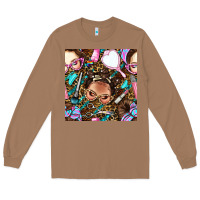 Toasted Coconut hairdresser messy bun hand mirror and scissors with leopard and tiger  Long Sleeve Tee - BundleAndBundleShop