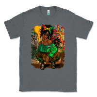 Charcoal Heather juneteenth black woman fashion girl Classic Tee - CowGirlArtShop