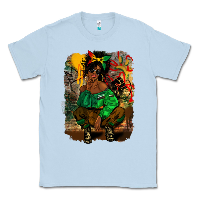 Juneteenth Black Woman Fashion Girl Classic Tee by CowGirlArtShop | Teevron