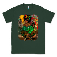 Sports Green juneteenth black woman fashion girl Classic Tee - CowGirlArtShop