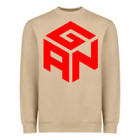 Mushroom GAN CUBE TIME Heavyweight Sweatshirt - DesignPulse