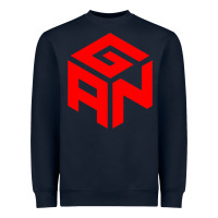 Navy GAN CUBE TIME Heavyweight Sweatshirt - DesignPulse
