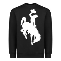 Black wyoming cowboys Heavyweight Sweatshirt - DesignPulse