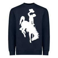 Navy wyoming cowboys Heavyweight Sweatshirt - DesignPulse