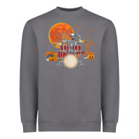 Storm Skeleton Drummer Halloween Costume Playing Drums Mens Boys Heavyweight Sweatshirt - DesignPulse