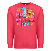 Cardinal my first valentines day Premium Sweatshirt - AdoDesignShop