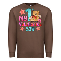Chestnut my first valentines day Premium Sweatshirt - AdoDesignShop