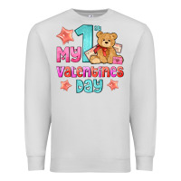 Dove Grey my first valentines day Premium Sweatshirt - AdoDesignShop