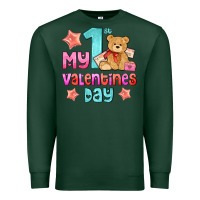 Sports Green my first valentines day Premium Sweatshirt - AdoDesignShop