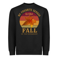 Black feminist my favorite season is fall patriarchy retro vintage long slee Heavyweight Sweatshirt - DesignPulse