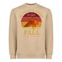 Mushroom feminist my favorite season is fall patriarchy retro vintage long slee Heavyweight Sweatshirt - DesignPulse