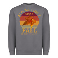 Storm feminist my favorite season is fall patriarchy retro vintage long slee Heavyweight Sweatshirt - DesignPulse