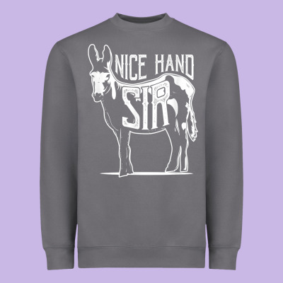 Nice Hand Sir Donkey Poker Funny Gambling Design For Fans Heavyweight Sweatshirt Designed By Designpulse