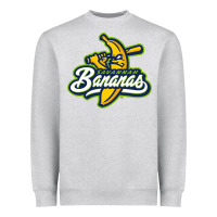 Heather Grey bananas Heavyweight Sweatshirt - DesignPulse