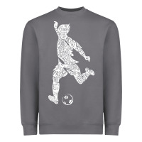 Storm soccer player ball Heavyweight Sweatshirt - DesignPulse