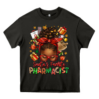 Asphalt santas favorite pharmacist afro messy bun Heavy Core Tee - texasbilliewilder