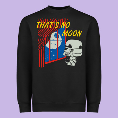 That's No Moon Heavyweight Sweatshirt Designed By Designpulse