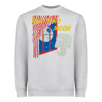 Heather Grey that's no moon Heavyweight Sweatshirt - DesignPulse