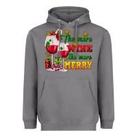 Storm The more wine the more merry Heavyweight Hoodie - AdoDesignShop