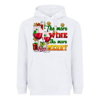White The more wine the more merry Heavyweight Hoodie - AdoDesignShop