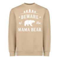 Mushroom beware mama bear mom protect strong mother graphic clip art t shirt Heavyweight Sweatshirt - DesignPulse