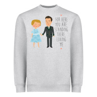 Heather Grey sound of music - loving me Heavyweight Sweatshirt - DesignPulse