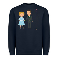 Navy sound of music - loving me Heavyweight Sweatshirt - DesignPulse