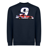 Navy Bill Elliott 1988 Winston Cup 9 Stock Car  Classic Heavyweight Sweatshirt - DesignPulse