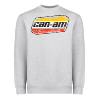 Heather Grey CANAM Vintage Original ATV UTV off road Gift Long Sleeve Heavyweight Sweatshirt - DesignPulse