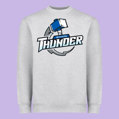 Wichita Thunder Heavyweight Sweatshirt Designed By Designpulse