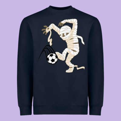 Funny Halloween Soccer Ball Heavyweight Sweatshirt Designed By Designpulse